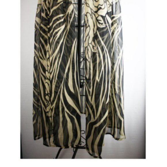 NWOT Sheer Open Front Waterfall Vest - Picture 8 of 9